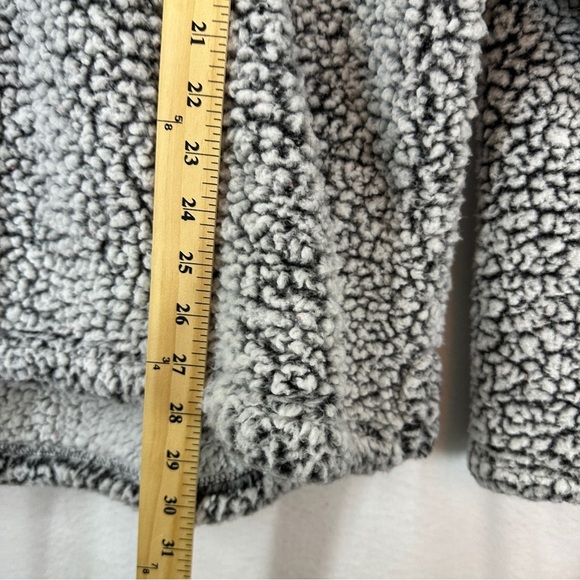 Stamford Connecticut Black Knight Sherpa Quarter Zip Pullover Size XL GRAY - Picture 8 of 10